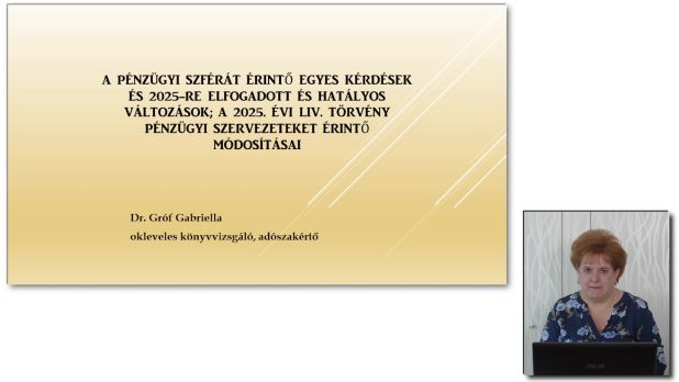 Ajánló - dr. Gróf Gabriella - Mérlegképes továbbképzés 2025