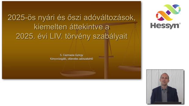 Ajánló - Évközi Adóváltozások E-Learning Fórum